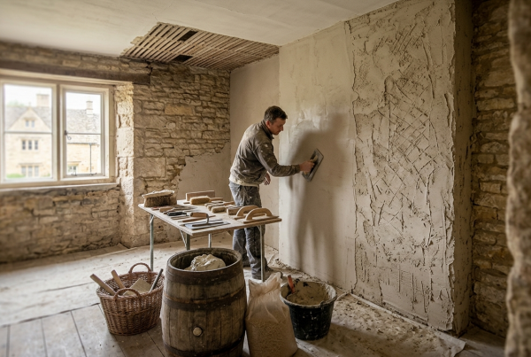 Replastering a period home in Gloucestershire