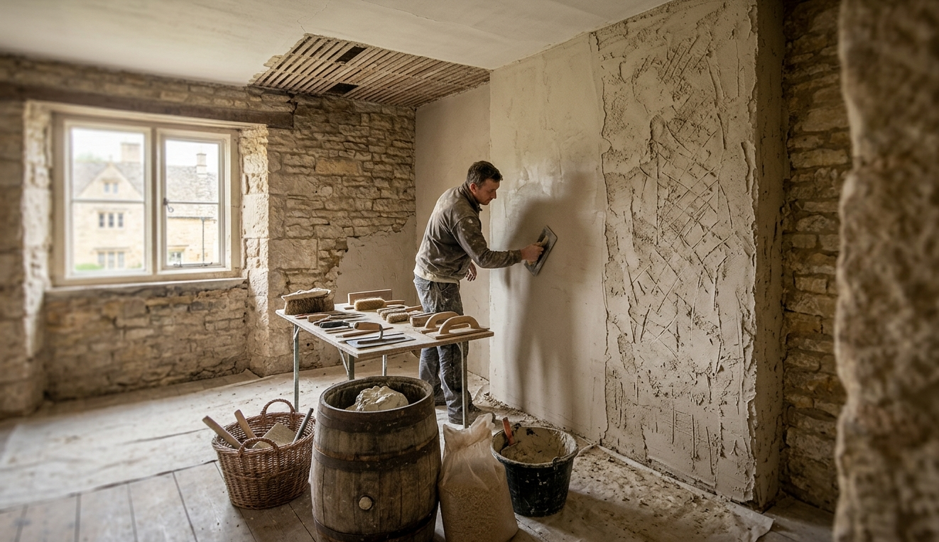 What to Expect When Replastering a Period Home in Gloucestershire (Timeline & Costs)