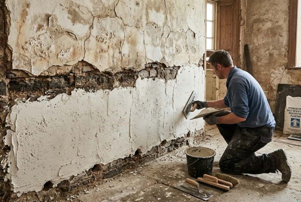 plastering after a damp-proof course injection