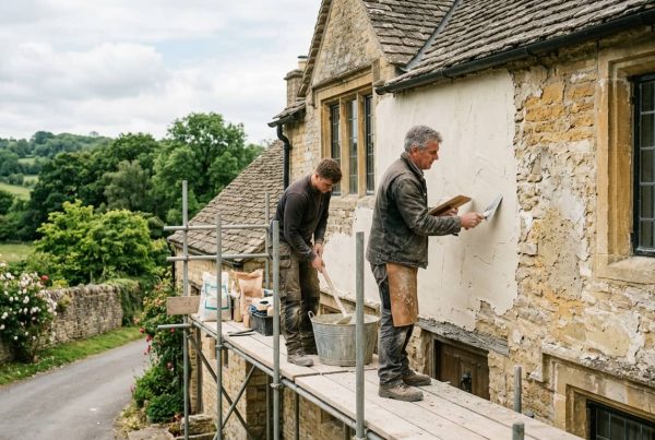 Do You Need Planning Permission to Replaster or Render a Listed Building in Gloucestershire? If you own a listed building in Gloucestershire, you face additional considerations for most property decisions. Contractors often treat replastering or rendering as routine maintenance, but listed building rules differ significantly from standard renovations. Mistakes can trigger enforcement action, require costly removal work, and damage the building’s historic fabric. Heritage Plastering regularly works with listed and historic property owners across Gloucestershire. Clients often ask before work starts whether they need permission. The answer depends on the scope of work, the materials used, and whether the work affects the building’s character. Planning Permission and Listed Building Consent: What Applies When Replastering a Listed Building in Gloucestershire Planning permission and listed building consent are two separate things, and it is important to understand the difference before you start any plastering or rendering work. These permissions generally relates to changes in the use of a building or significant external alterations that affect its appearance in the wider environment. Listed building consent, on the other hand, covers any works that would affect the character of a listed building, both internally and externally. This is the one that most owners of historic homes need to think about. Under the Planning (Listed Buildings and Conservation Areas) Act 1990, it is a criminal offence to carry out works that affect the character of a listed building without first obtaining listed building consent. This includes internal work. Replastering an internal wall with the wrong material, for example replacing traditional lime plaster with modern gypsum, could constitute an unauthorised alteration even though it is hidden from view. The key phrase is “affects the character.” Contractors who repair a small patch of lime plaster like-for-like using original materials and methods usually treat the work as routine maintenance, so it does not require consent. However, if they change the scope, method, or materials from the original construction, they move into work that likely requires consent. When Does Lime Plaster Work Require Listed Building Consent? Contractors usually need listed building consent when they remove existing lime plaster and replace it with a different material. They also need consent when they apply cement render to stone or brick that never previously had it. Changing the profile or texture of external render coats also triggers consent requirements. Repointing or re-rendering an elevation in a noticeably different style also requires approval. Internal replastering with lime to repair like-for-like damage is usually acceptable without formal consent, but it is always worth confirming with your local planning authority before starting. In Gloucestershire, this means contacting Cotswold District Council, Stroud District Council, or whichever authority covers your area. Even where consent is not formally required, using the correct materials matters enormously. Lime plaster in historic buildings is not just a heritage preference. It is how the building breathes, manages moisture, and stays structurally sound over time. Why the Material Choice Matters as Much as the Permission? There is a reason that historic England and local conservation officers consistently specify lime-based products for listed buildings. Older structures, particularly those built before 1919, were designed to function with breathable materials throughout. The walls absorb and release moisture naturally, and the plaster plays a central role in that cycle. When cement render or modern gypsum plaster is introduced into this system, moisture becomes trapped. Over time this leads to damp patches, spalling stonework, and in serious cases structural deterioration. The damage is not always visible immediately, which is why so many owners only discover the problem years after incorrect materials were applied. Understanding why lime plaster is essential for listed and heritage buildings goes beyond compliance. It is about protecting a building that was designed to work in a very specific way. What Happens If You Do Work Without Consent? Listed building enforcement has no time limit. Unlike some planning breaches that become immune from enforcement after four or ten years, unauthorised works to a listed building can be pursued indefinitely. This means that work carried out decades ago can still be subject to an enforcement notice requiring reinstatement. If you buy a listed building where previous owners have applied cement render without consent, you as the new owner inherit that liability. It is one reason why pre-purchase surveys and searches on listed buildings are so important. The penalties for unauthorised works can include unlimited fines and in serious cases prosecution. Local authorities in Gloucestershire have become increasingly active in pursuing enforcement, particularly where modern materials have been used in ways that cause damage to historic fabric. Working With Your Conservation Officer Conservation officers do not obstruct work; they support appropriate repairs. They often help when you approach them early with a clear, material-appropriate plan. Heritage Plastering regularly liaises with local conservation officers for clients and prepares documentation and material specifications before work starts. A pre-application consultation usually proves worthwhile. It gives clarity before you spend money and creates a record that protects you later. Conservation officers often confirm in writing that like-for-like repairs do not require consent, and this confirmation provides valuable protection. For owners considering larger projects, understanding heritage building repairs in Gloucestershire and the process involved can save significant time and money further down the line. External Rendering on a Listed Building: Extra Considerations External rendering on a listed building attracts more scrutiny than internal work, especially where builders originally left stonework unrendered. Adding render where none existed historically almost always requires listed building consent, regardless of material choice. Where render does exist historically and you are repairing or replacing it, the situation is more nuanced. A like-for-like repair using a matching lime mix may be acceptable as maintenance. Replacing the entire elevation in a new mix or changing the finish texture will likely need consent. Lime render versus cement render is not just a technical conversation for these properties. It is a conservation requirement, and choosing the wrong product can create problems that take years and significant expense to resolve. Frequently Asked Questions Do I need listed building consent to replaster inside my listed home? If you are carrying out like-for-like repairs using the same materials, consent is usually not required. If you are changing the material, for example replacing lime with gypsum, or replastering a significant area, you should check with your local planning authority first. Can I use modern gypsum plaster in a listed building? In most cases, no. Conservation officers and Historic England generally specify lime-based materials for listed buildings because modern gypsum is not breathable and can cause moisture problems in older structures. Who do I contact in Gloucestershire about listed building consent? Contact the planning department of the district council that covers your property. In the Cotswolds area this is Cotswold District Council. For properties in Stroud, Forest of Dean, or Cheltenham you would contact the relevant district or borough council. What is the difference between planning permission and listed building consent? Planning permission covers changes to the use or external appearance of buildings in the wider environment. Listed building consent covers works that affect the character of a listed building, both inside and out. For plastering and rendering on listed buildings, it is consent that usually applies. Can a plasterer apply for listed building consent on my behalf? A plasterer can support the process by providing material specifications and method statements, but the application for listed building consent must be made by or on behalf of the property owner. Heritage Plastering can help prepare the technical documentation needed for an application. What happens if I replaster a listed building without consent? You could face enforcement action, an unlimited fine, or prosecution. The local planning authority can also require you to reinstate the original materials at your own cost. There is no time limit on enforcement for listed building works.